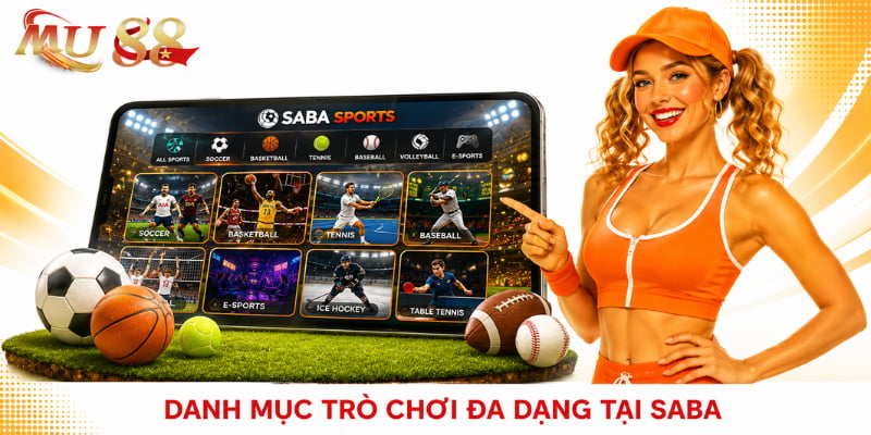 danh mục trò chơi saba thể thao