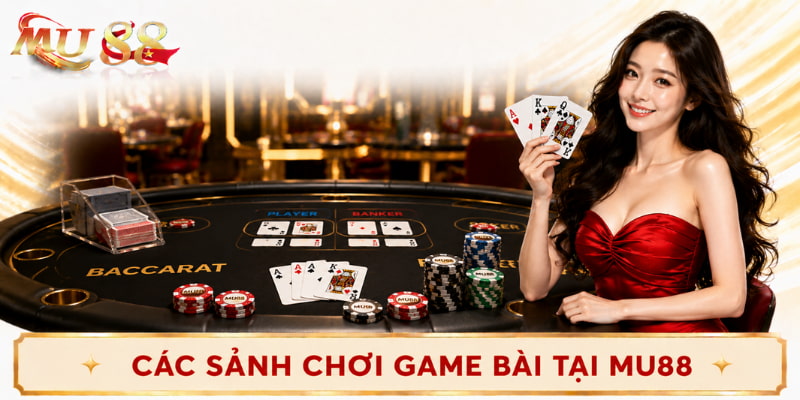 sảnh chơi game bài mu88